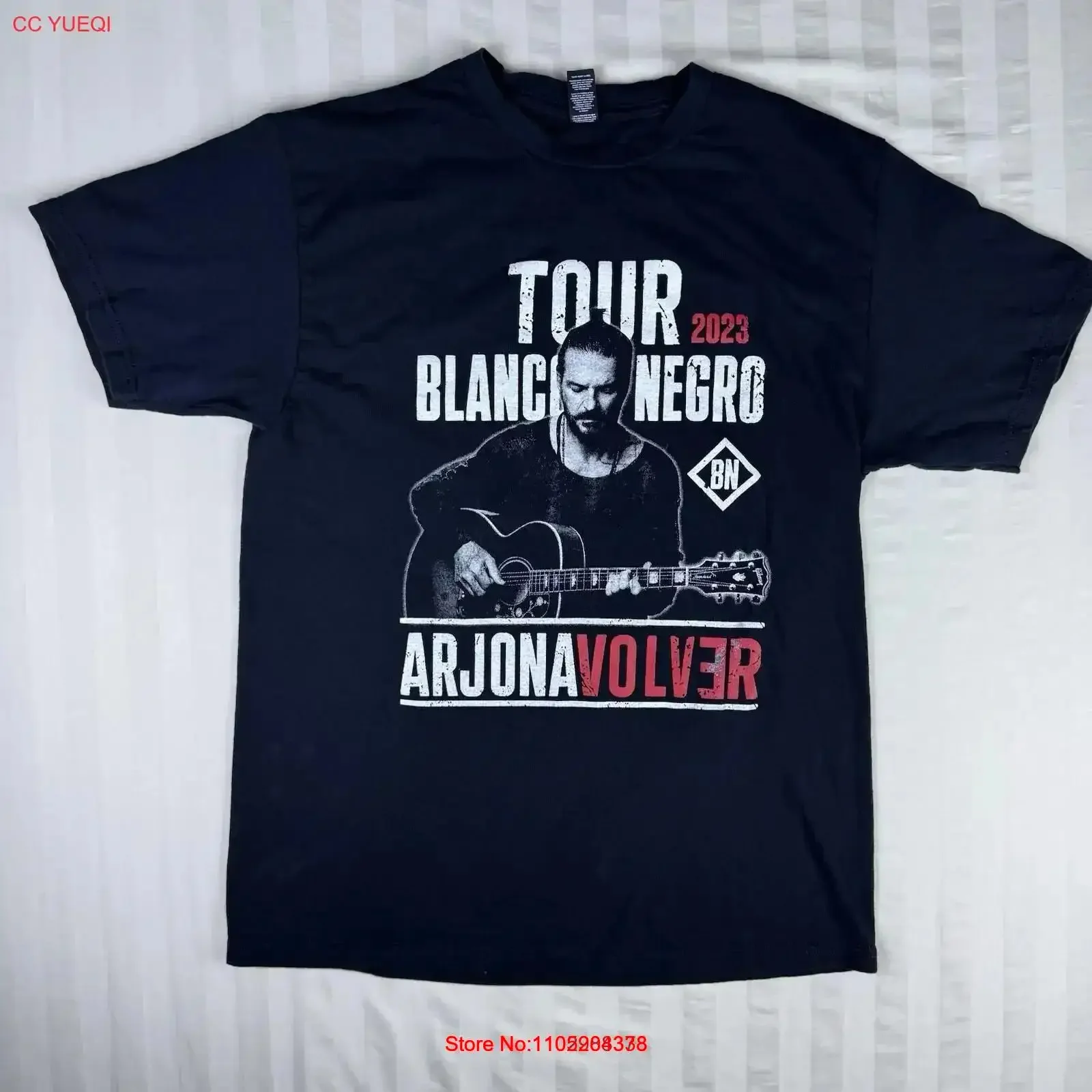 Ricardo Arjona Blanco y Negro Volver 2023, футболка с туром, мужская средняя двусторонняя винтажная стираная модная повседневная слегка