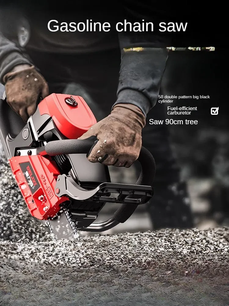 High-power Gasoline Chainsaw - Powerful and Portable for Cutting Trees and Firewood