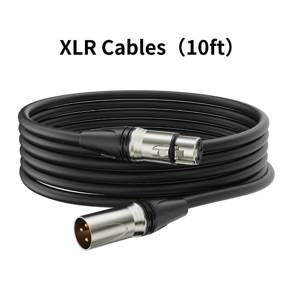 Kable 10ft XLR męskie do żeńskich interfejs Audio 3-pinowe przewód XLR do mikrofonu zbalansowane do mikser Audio głośników z mikrofonem K688-L9 SC3