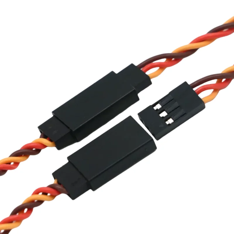 10pcs 10/15/20/30/50/100cm 30 core Futaba JR servo cable, model aircraft servo extension cable, anti-interference servo cable