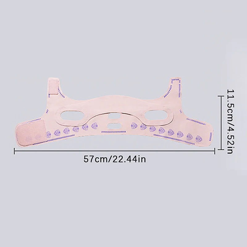 Adjustable V Line Face Sculpting Mask 3 Fold Compression Chin Wrap Latex Free Sleep Strap Facial Lifting Tightening Night Use - view 6