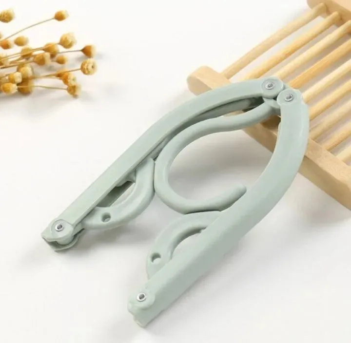 Multifunctional Plastic Foldable Clothes Hanger Portable Travel Hangers Creative Household Non-slip Space-Saving Clothes Hanger