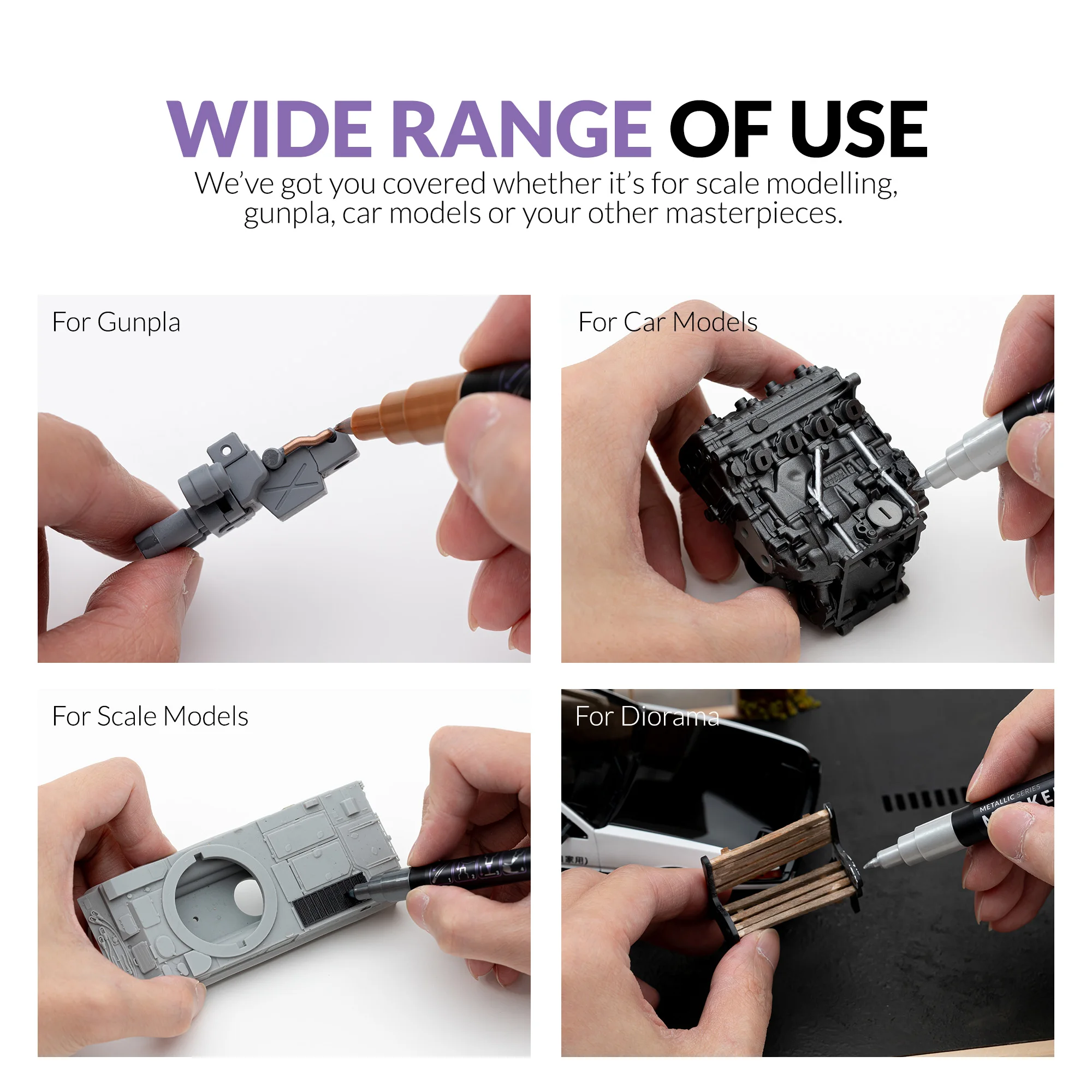 Marqueur Gaahleri GM-MS06 Zirconium Noir 2 PCS