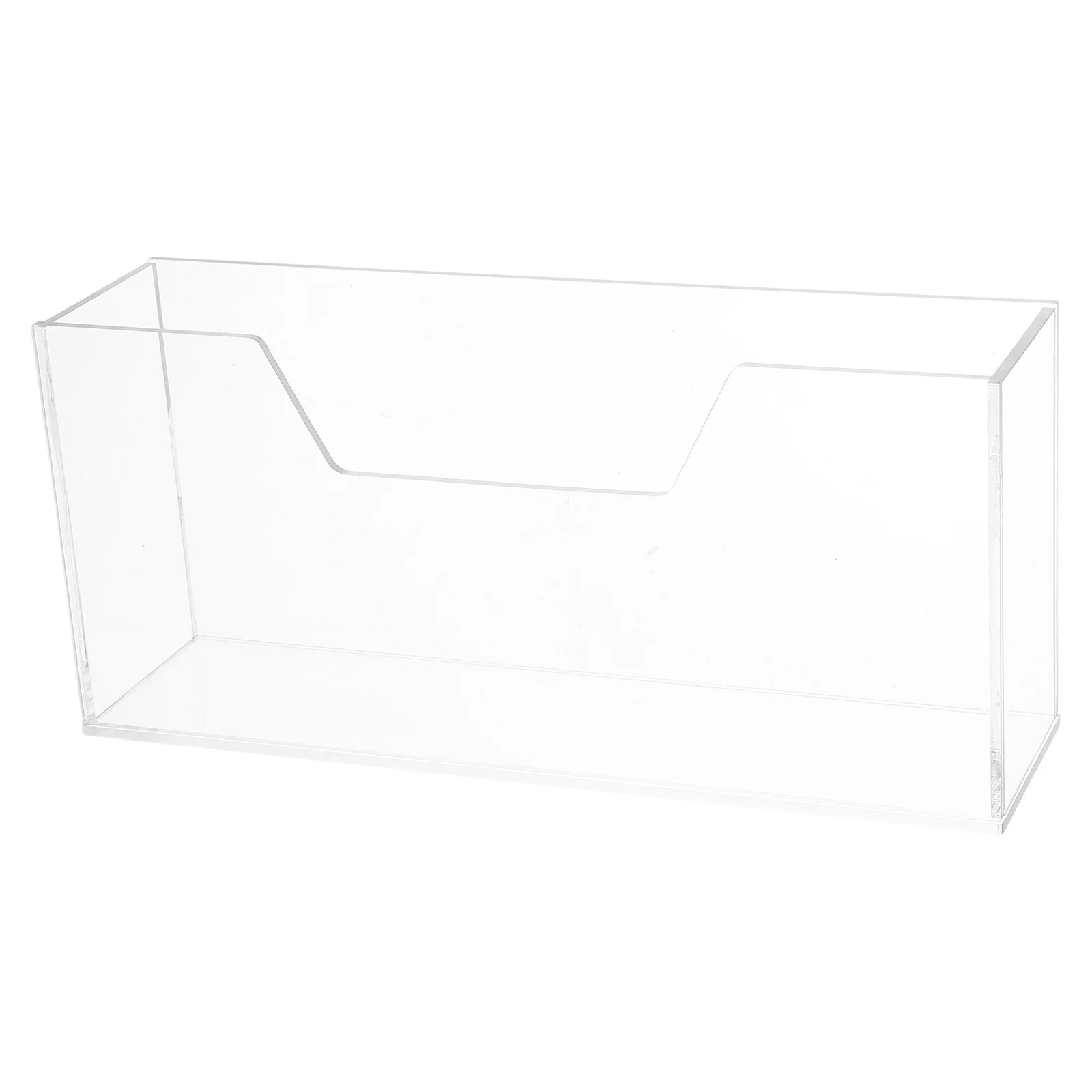 

Clear Vertical Napkin Holder Acrylic Paper Towel Stand Modern Guest Towel Dispenser for Dining Table Kitchen Desktop Serviettes