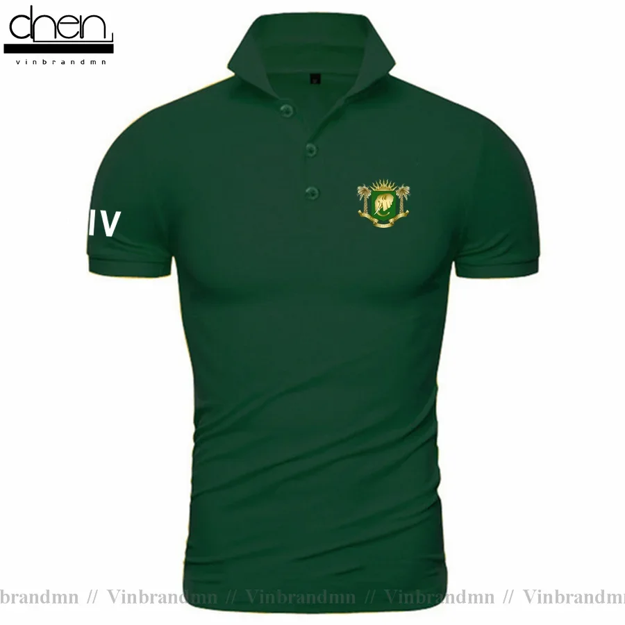 Cote d'Ivoire Ivory Coast polo shirts men short sleeve white brand printed for country cotton nation CIV Ivorian Ivoirian new 20