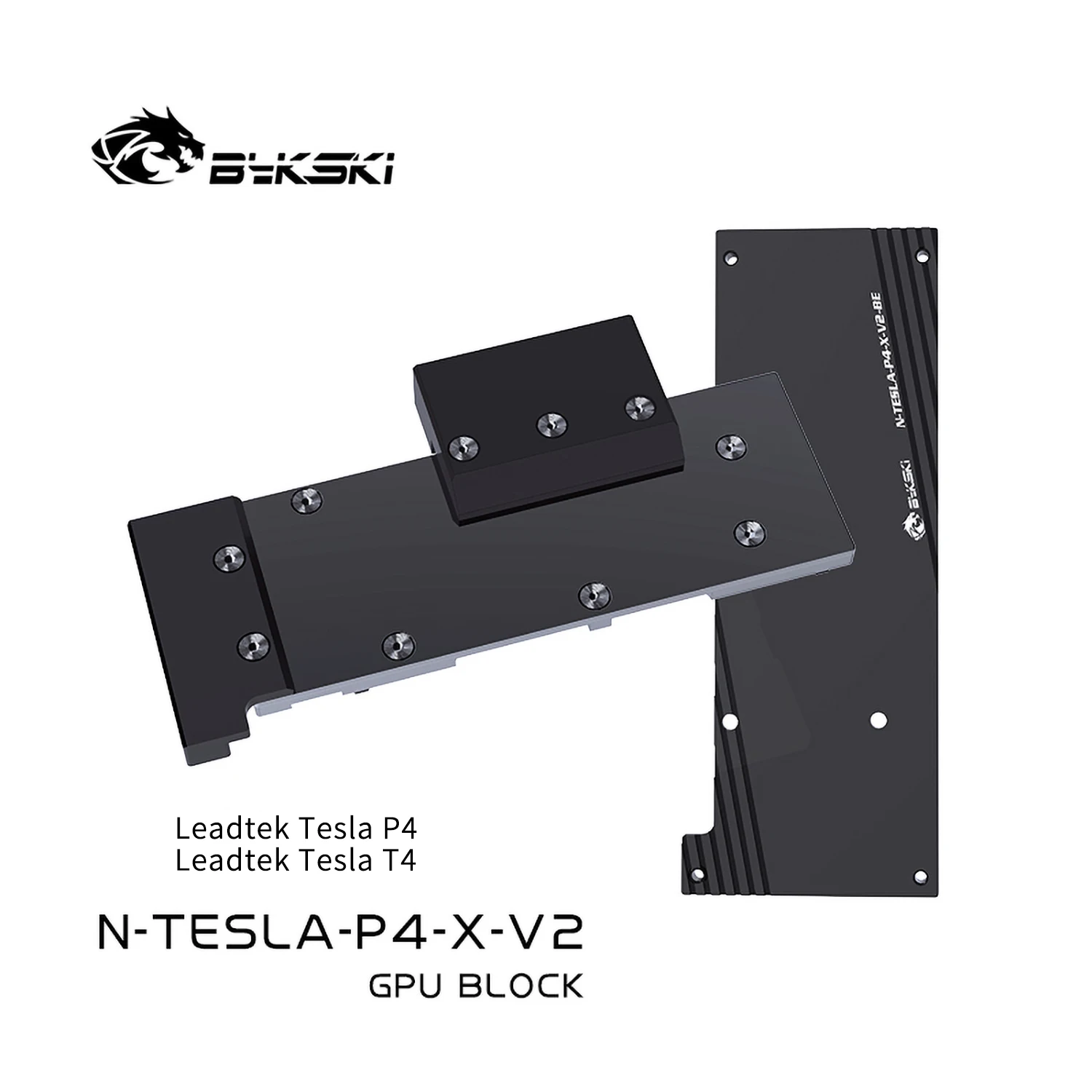 

Водяной блок Bykski GPU для Leadtek TESLA P4/TESLA T4, цельнометаллический жидкостный охладитель с полным покрытием на заказ и задней панелью