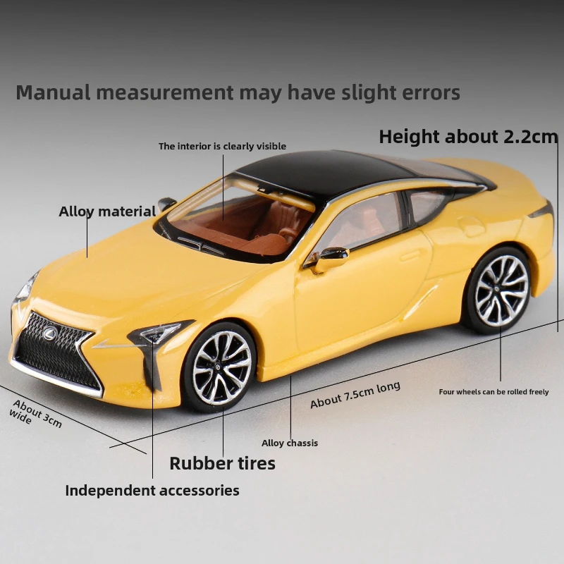 1:64 Lexus LC 500 h 2022 Legering Model Auto Collectie Miniatuur Voiture Diecast Model Auto Kinderen Jongen Verjaardagscadeau Home decor
