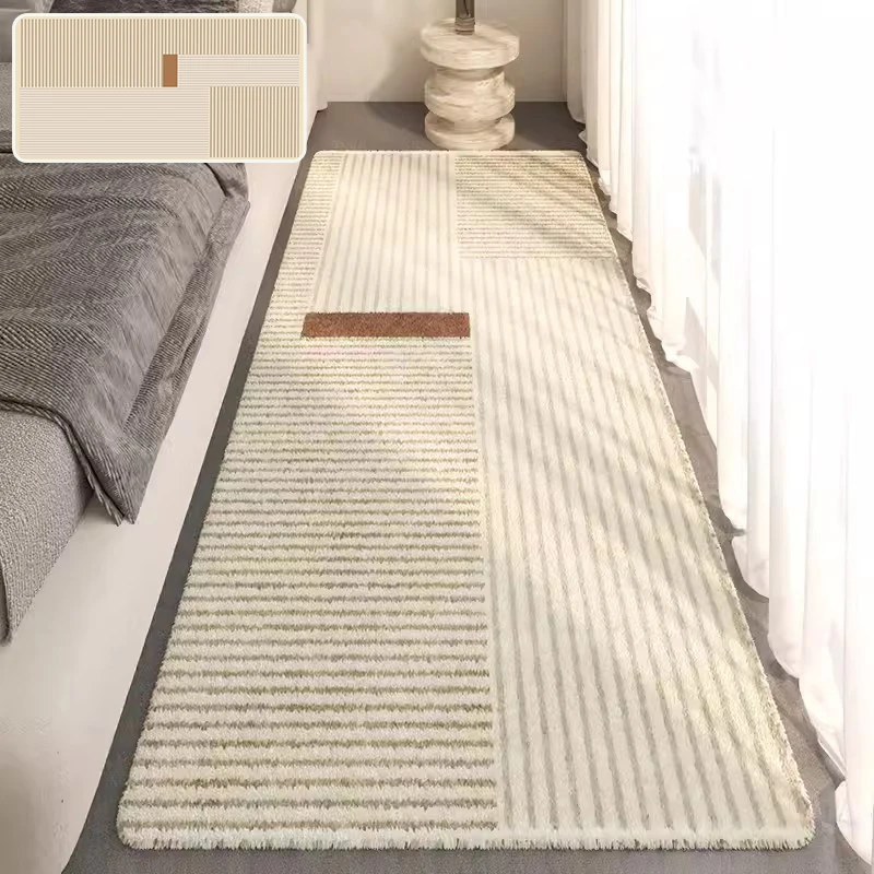 Modern Bedroom Rug Plush Carpet for Living Room Thickened Floor Mats Non-slip Rugs Soft Fluffy Carpets Kids Room Home Decoration