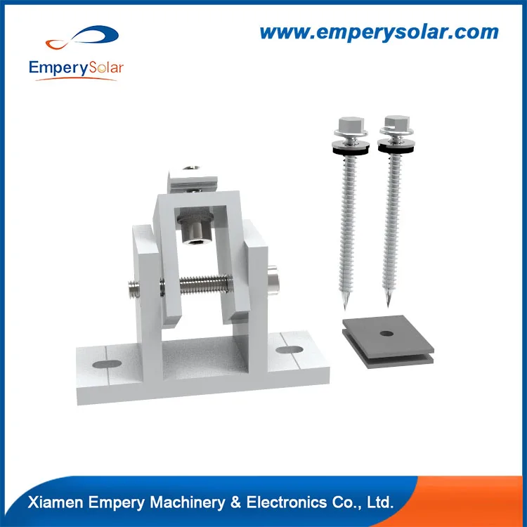10 - 60 Degree Adjustable Rear Leg Front Leg for Solar Roof Panel Mounting Brackets System