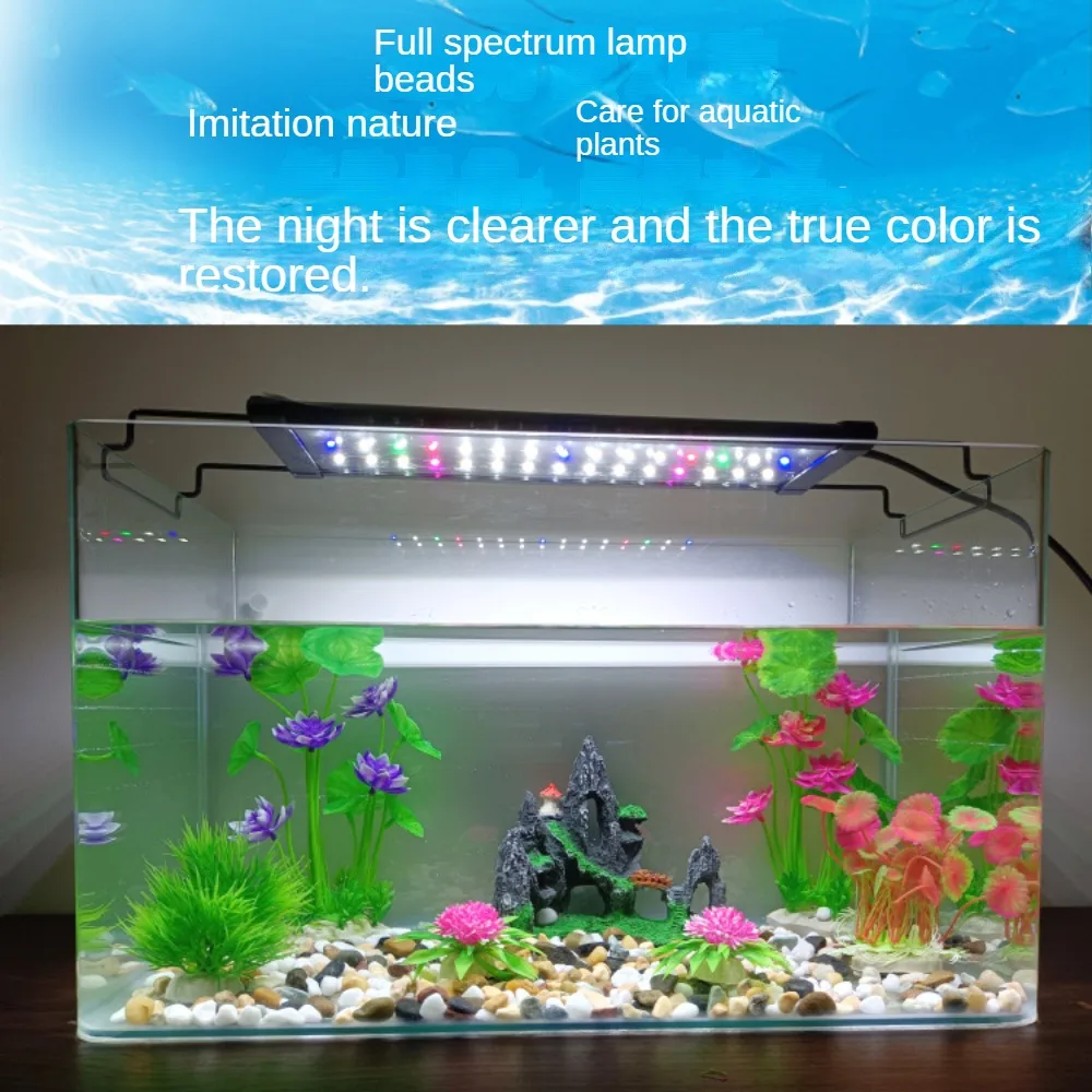 LED Aquarium Light ,12-48inch,6W/12W/18W/25W Fish Tank Coral Reef Light, Daylight, Moonlight Modes For Saltwater Freshwater Tank