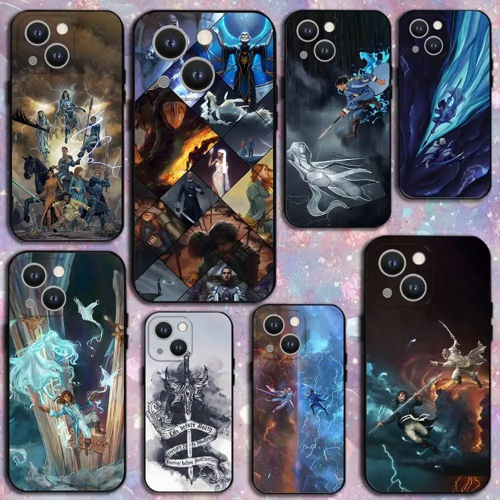 

The Stormlight Archive Knights Phone Case For iPhone 16,15,14,13,12,11Plus,Pro Max,XS,X,XR,SE,Mini,8,7,Soft Silicone Black Cover