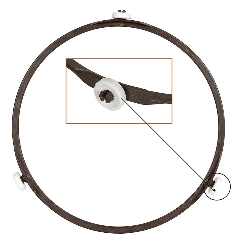 Placa giratoria Universal de vidrio para microondas, placa giratoria duradera, cubierta redonda para microondas, reemplazo de 24,5 cm