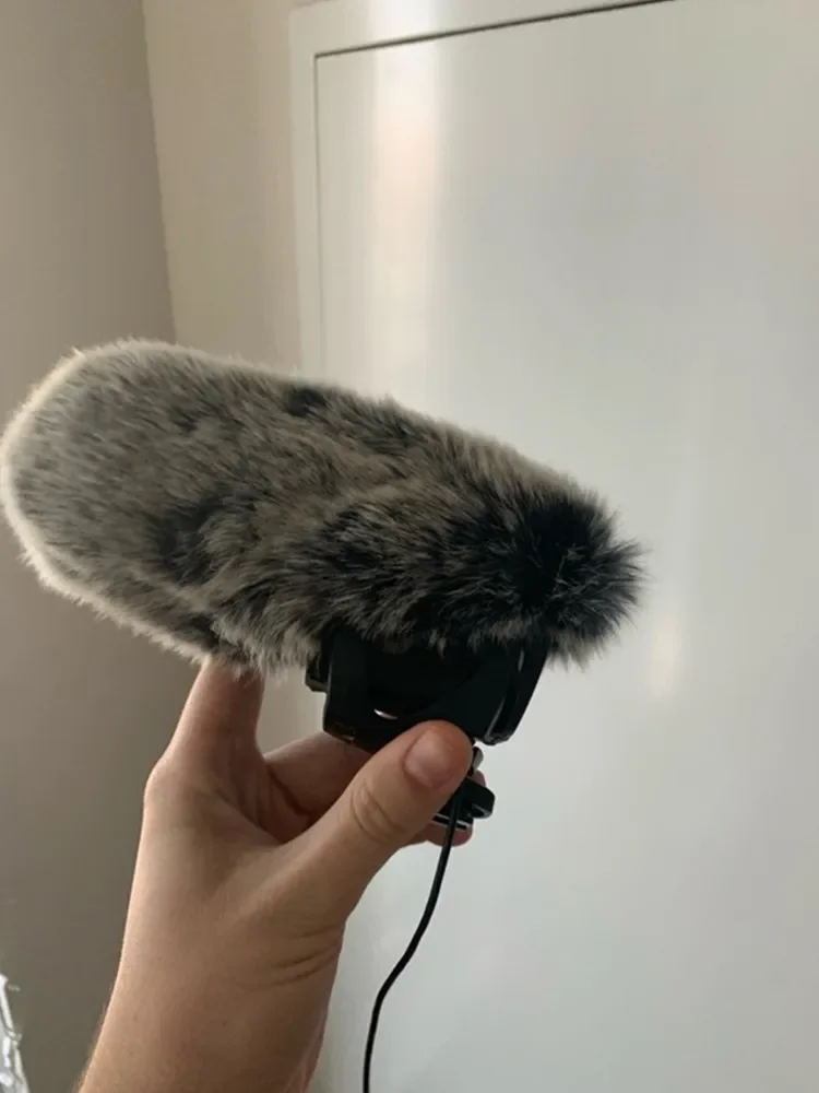 Niebieska modliszka filtr Pop futrzana przednia szyba wysokiej jakości piankowy mikrofon do wiatrówki gąbka do jazdy Videomic Pro Plus