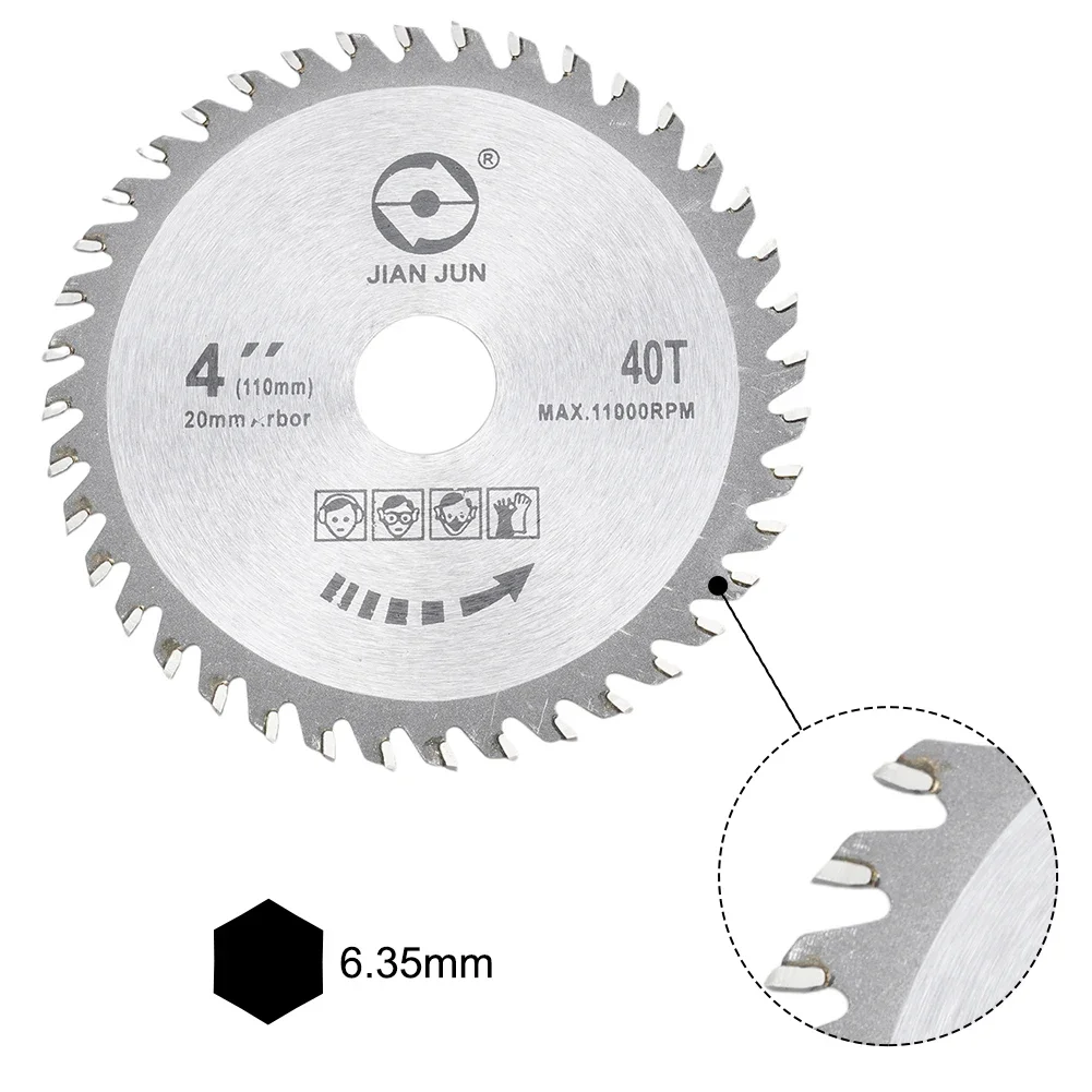 Disque de scie de 4 pouces, pièces métalliques de 40 pouces, outil rond de calcul du bois, accessoires de travail, kit circulaire 40 T 40 dents 2019 pratique