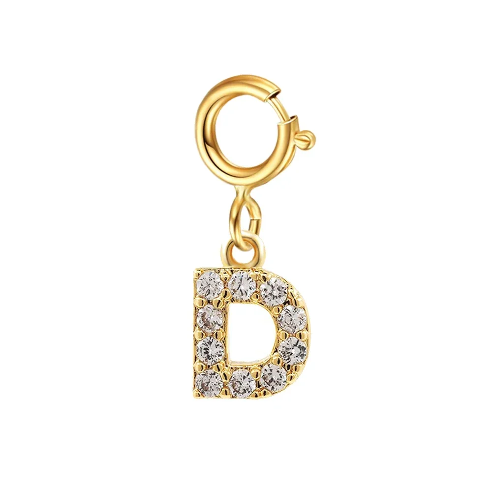 Women's Golden Name Initial Letter Pendant Bracelet