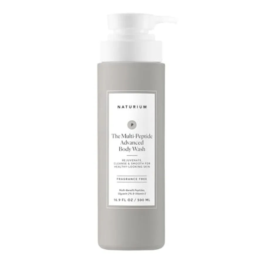 Multi-Peptide Advanced Body Wash, Rejuvenate, Cleanse and Smooth, with Rice Amino Acids and Vitamin E, 500 mL/ 16.9 fl oz