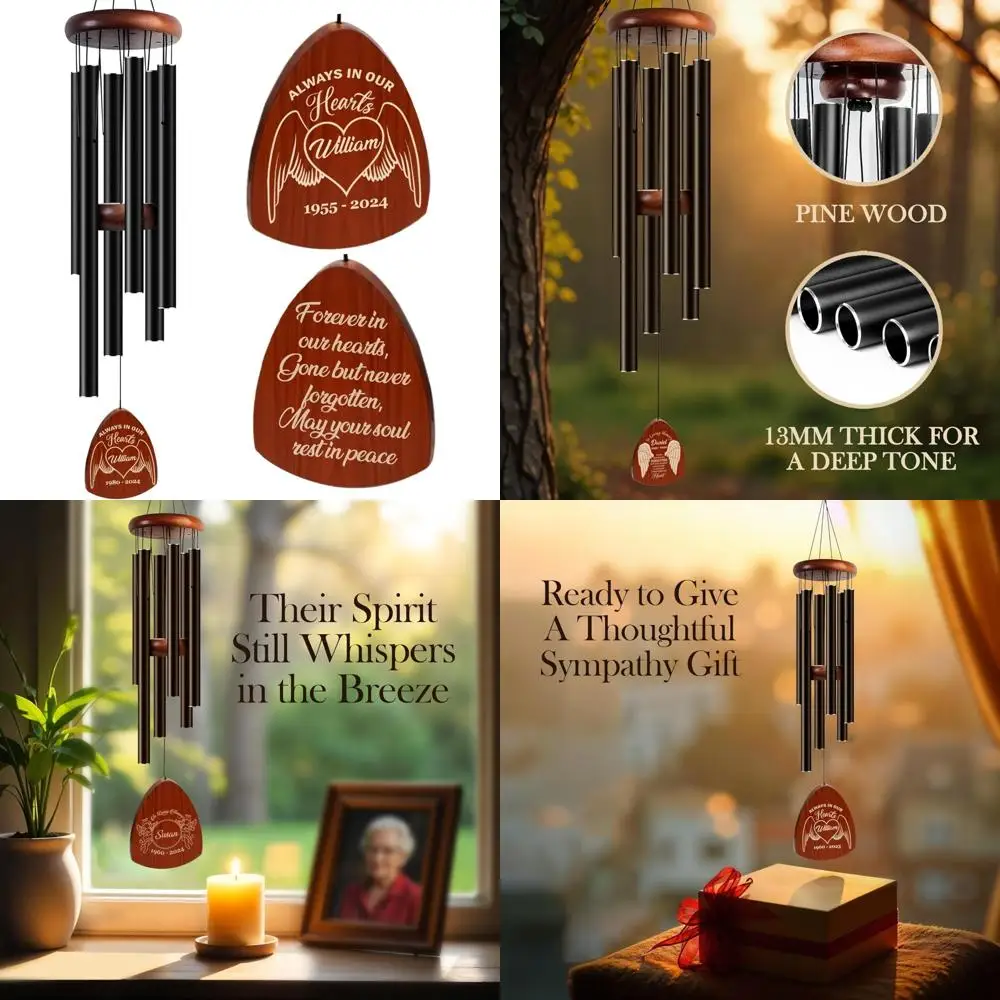 

деревянные колокольчики с гравировкой на заказ: глубокие тона для приток на память