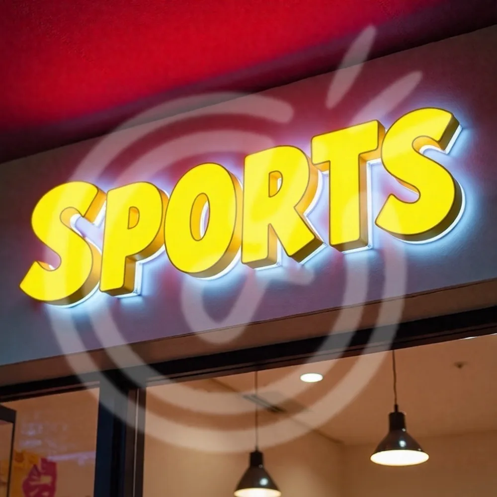 Custom3D светодиодный знак с буквами и подсветкой, металлический для витрины делового магазина, уличный водонепроницаемый светильник с подсветкой, рекламные вывески