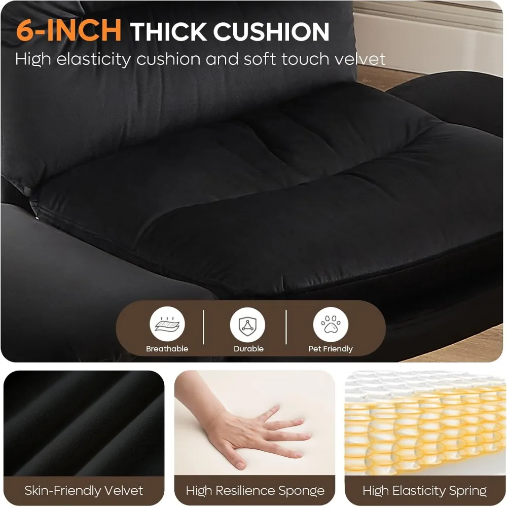 كرسي مكتب كبير مريح مع دعم قطني ومساند للذراعين قابلة للطي، كرسي كمبيوتر من جلد البولي يوريثان عالي التحمل، أسود