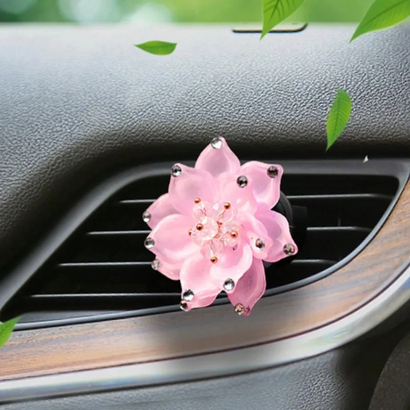 Petal pearl car fragrance perfume volatile air conditioner car fragrance accessories women's accessories air outlet decoration