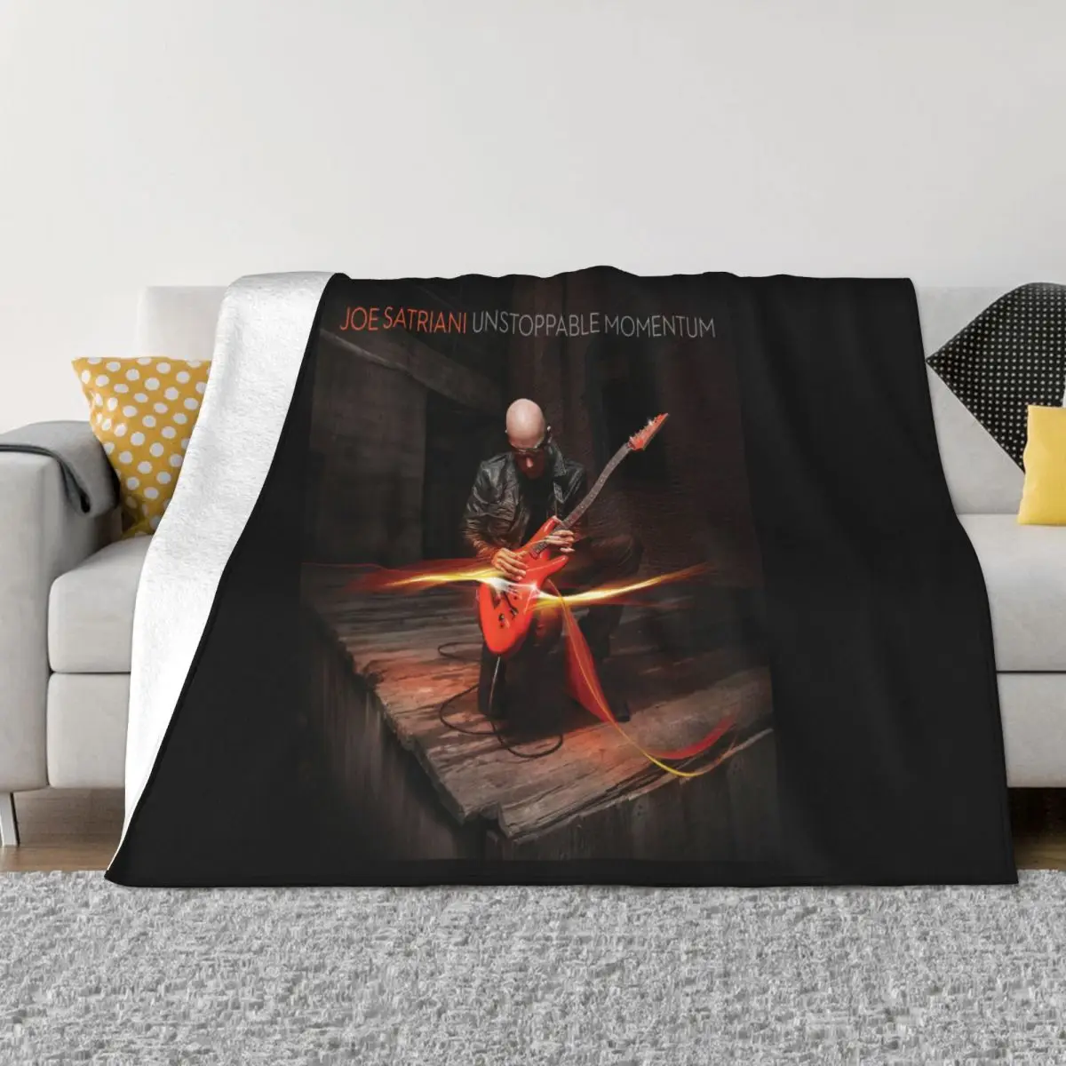 New Joe Satriani Unstoppable Momentum Mens Black Size S To 3Xl Stylish Hot Sale Famous Top Woman Dj Throw Blanket