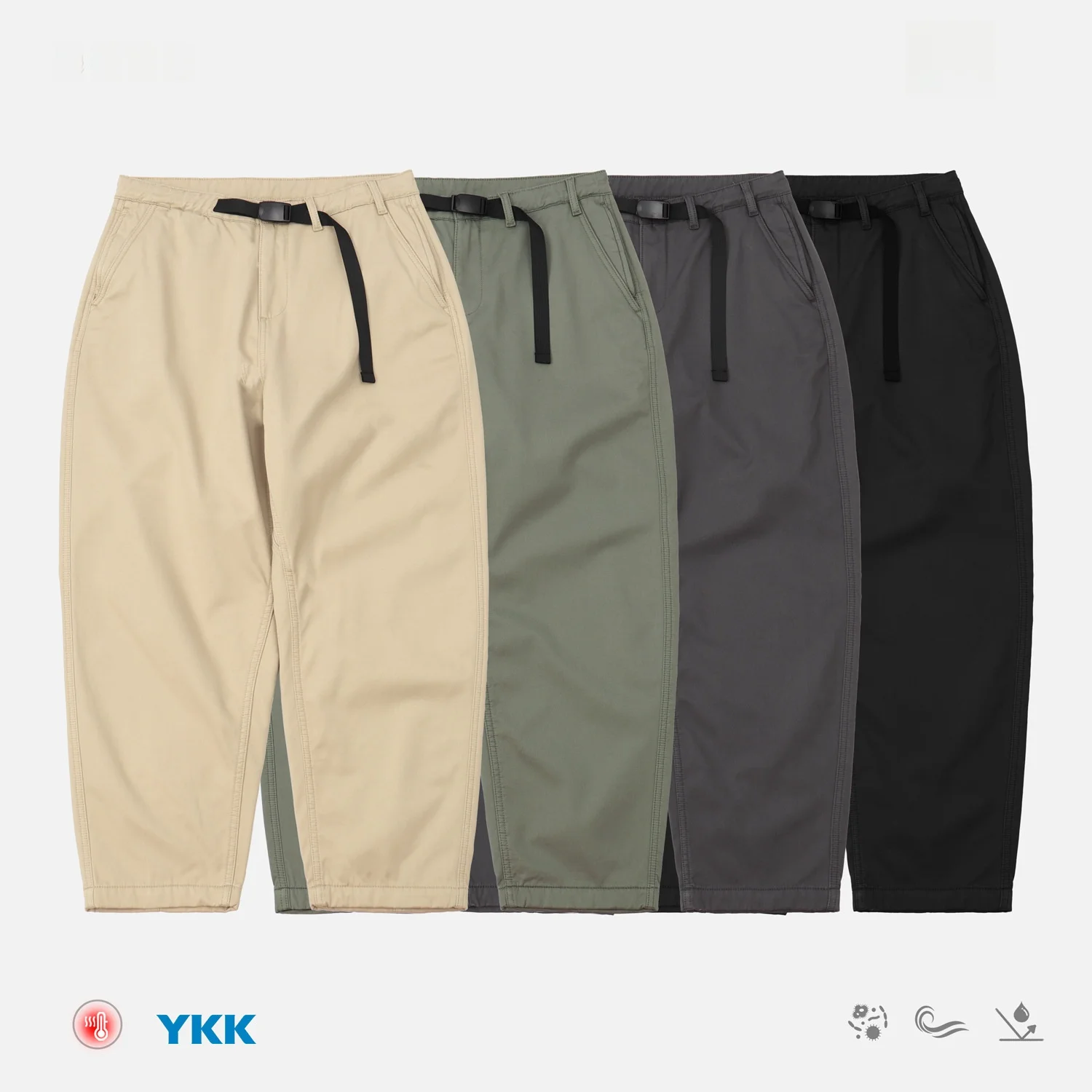 

Men's Fce Lined Waed Casual Pants Vintage Tweed Chino Loose Fit mid Waist Youth Winter Cotton Trousers Basic Colors