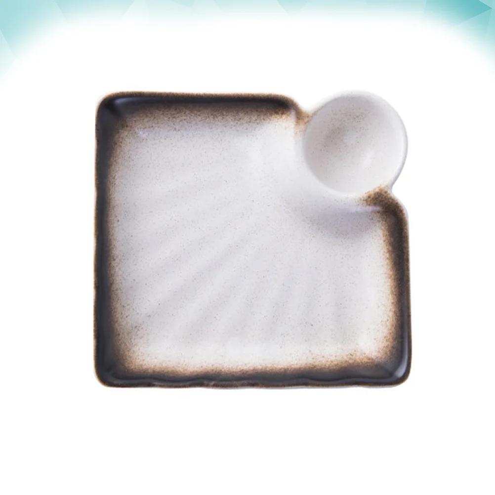 

Creative Ceramics Sauce Dish Beige Seasoning Plate for Dipping Sauces Home Restaurants Appetizer Plates Sauce Dish