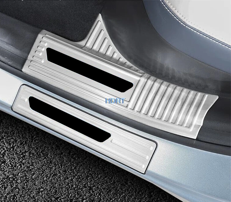 Car Styling Accessories Exterior Sticker For Geely Atlas Pro Boyue L FX11 2023 + Door Sill Scuff Plate Trim Welcome Pedal Guard