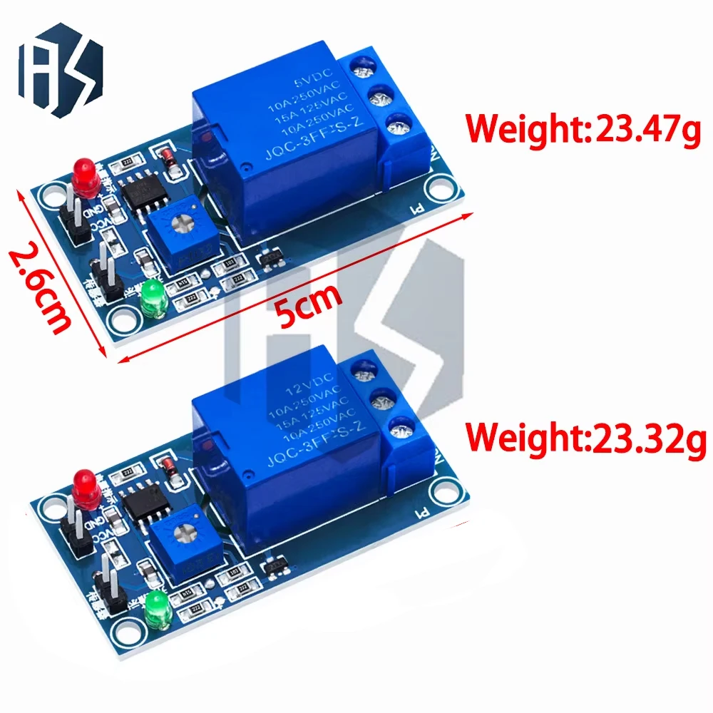 Modulo sensore di rilevamento gocce di pioggia/livello d'acqua ad alta sensibilità 1PC - con kit scheda di controllo relè 5V/12V
