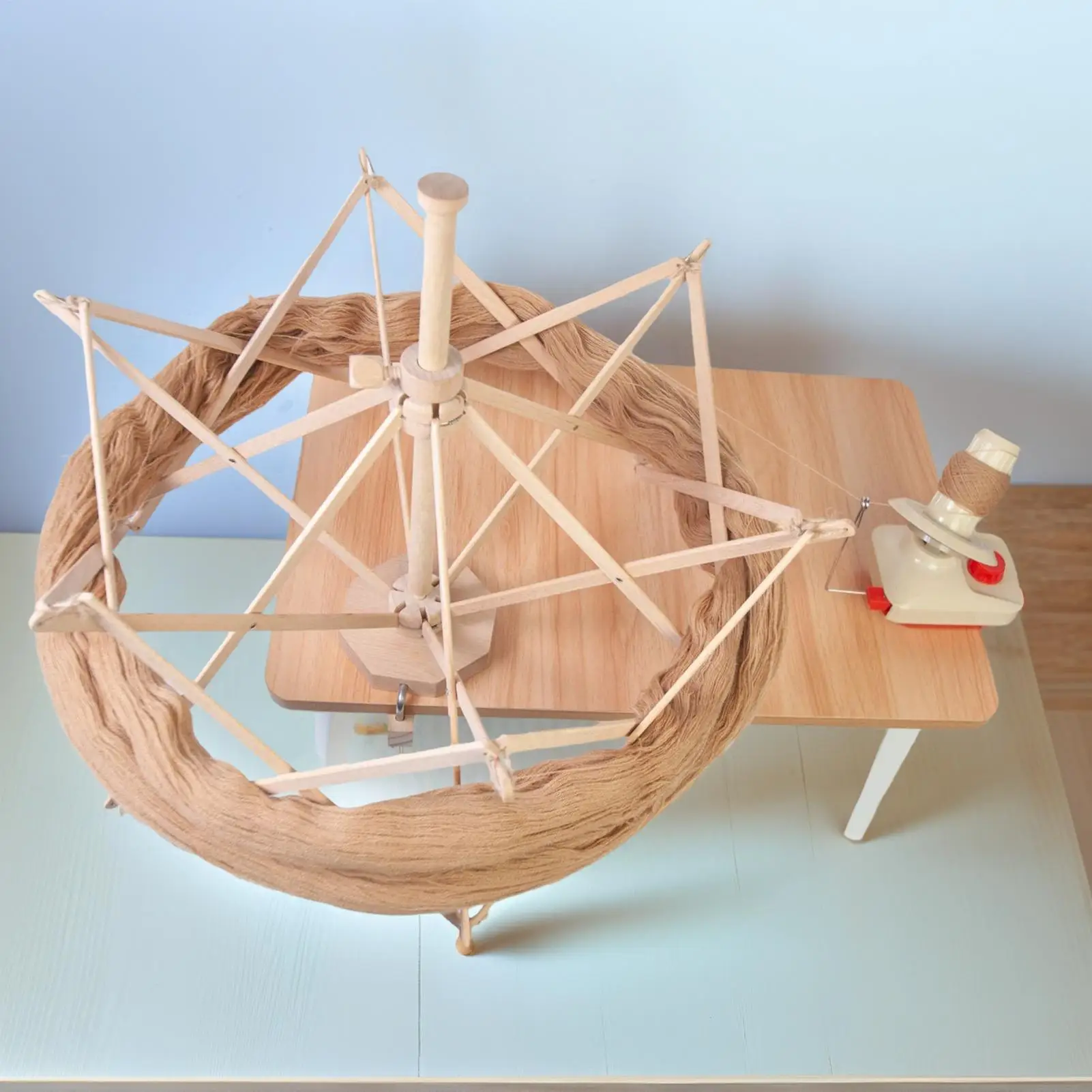 

Деревянный держатель-зонтик для клубков пряжи, инструмент для вязания, для семьи, друзей, женщин, любителей вязания