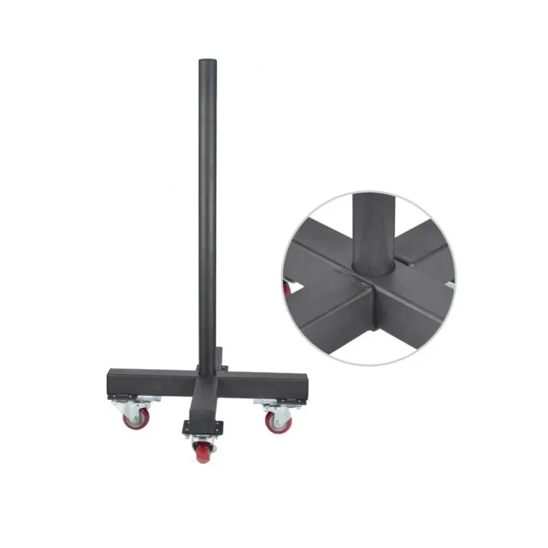Movable Steel Barbell Dumbbell Rack Home Gym Bumper Weight Storage Cart 2026