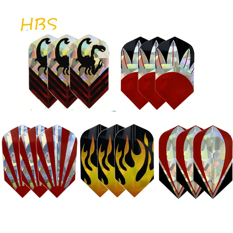 

15pcs High Quality PET Dart Flights Exquisite Laser Narrow Blade Style Soft and Hard Dart General Accessories