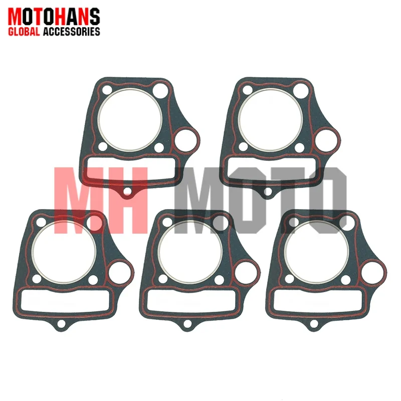 5 PCS C110 52.4MM BORE CYLINDER HEAD GASKET FOR ATV QUAD DIRT BIKE