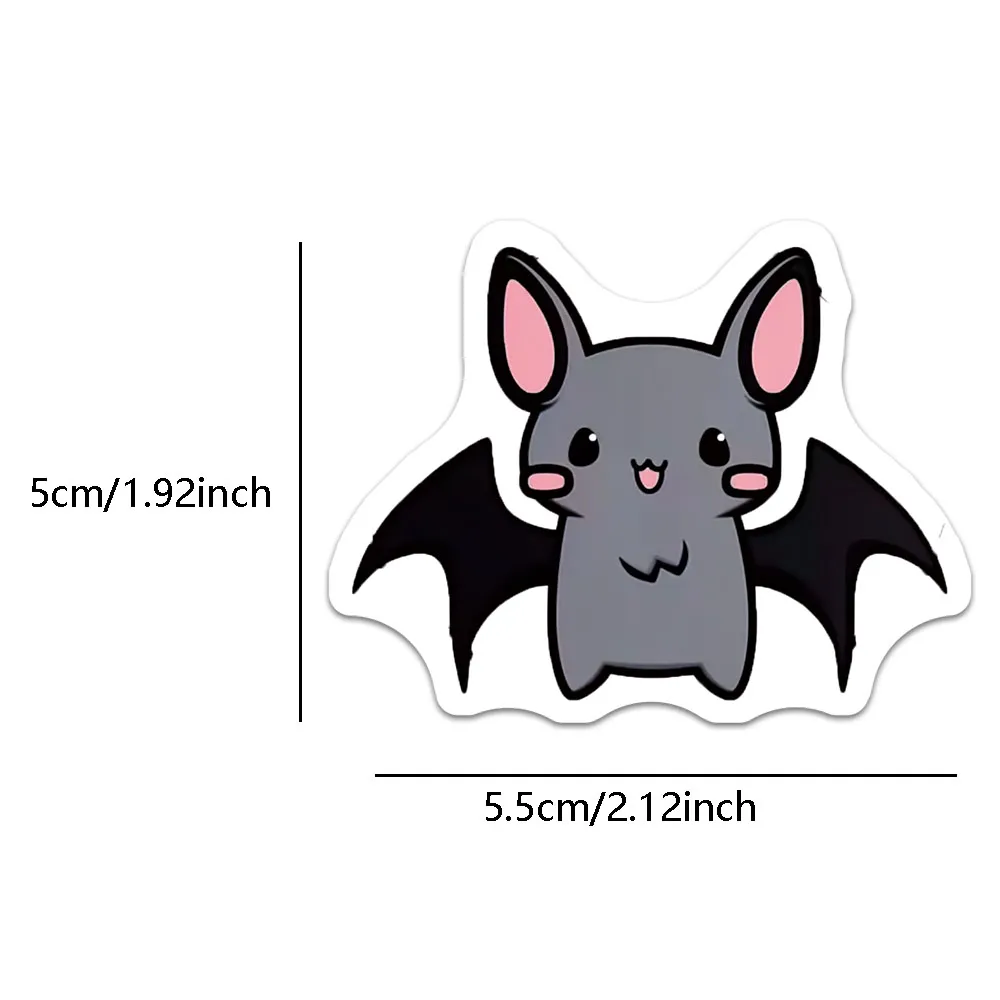 50PCS Kreative Fledermaus Niedlichen Cartoon Aufkleber Dekorative Notebook Telefon Fällen DIY Wasserdichte Aufkleber
