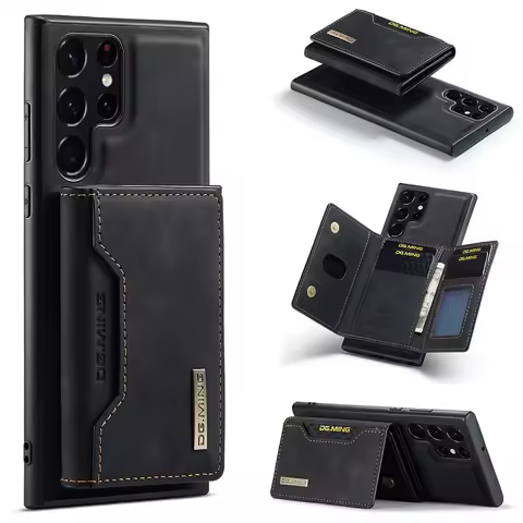 2 in 1 Detachable Magnetic Leather Case for Samsung Galaxy S20 S21 S22 S23 S24 S25 Ultra Plus FE Wallet Cover Card Holder Pocket