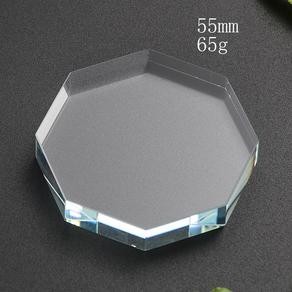 Clear Faceted Prism Glass Octagon Crystal Aurora Sun Catcher Jewelry Grafted Eyelashes Spacer Display Stand Paperweight Crafts