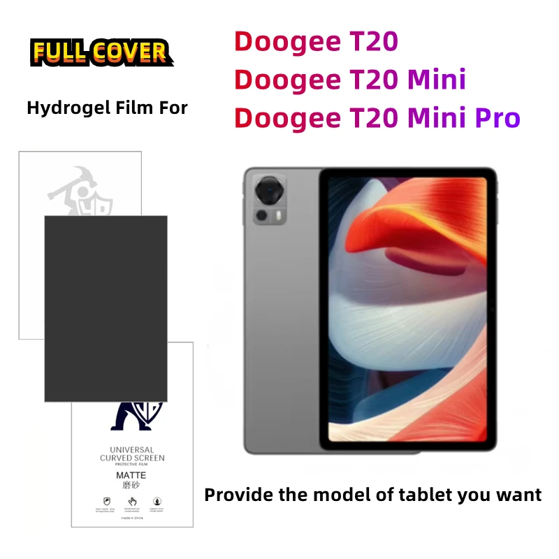 

2pcs Matte Tablets Hydrogel Film For Doogee T20 HD Screen Protector For Doogee T20mini/T20mini Pro Anti Spy Protective Film