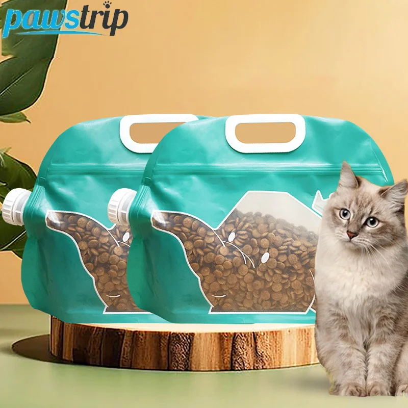 أغذية الحيوانات الأليفة حقيبة مختومة سعة كبيرة الغذاء حقيبة مختومة للكلاب القطط مقاوم للرطوبة حقيبة تخزين أغذية الحيوانات الأليفة مستلزمات الحيوانات الأليفة