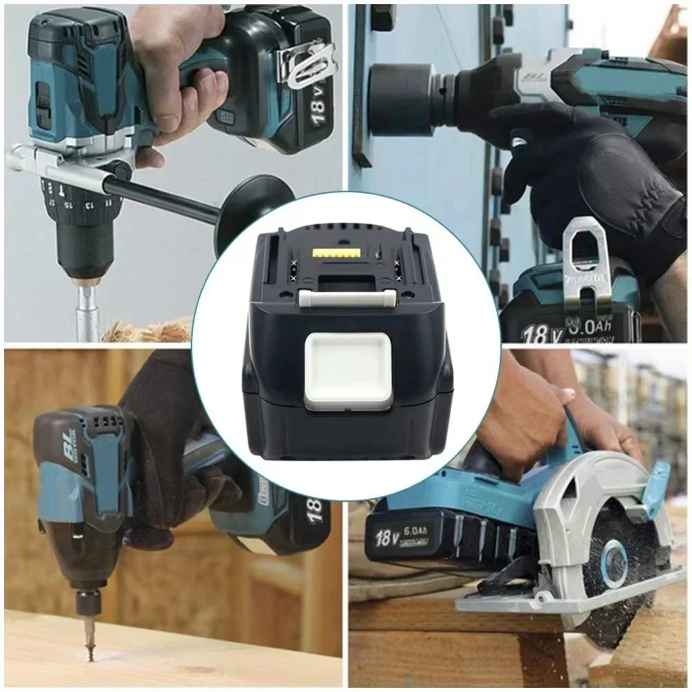 For Makita 18V 6000mAh Rechargeable Power Tools Battery with LED Li-ion Replacement LXT BL1860B BL1860 BL1850+2A Charger image 4