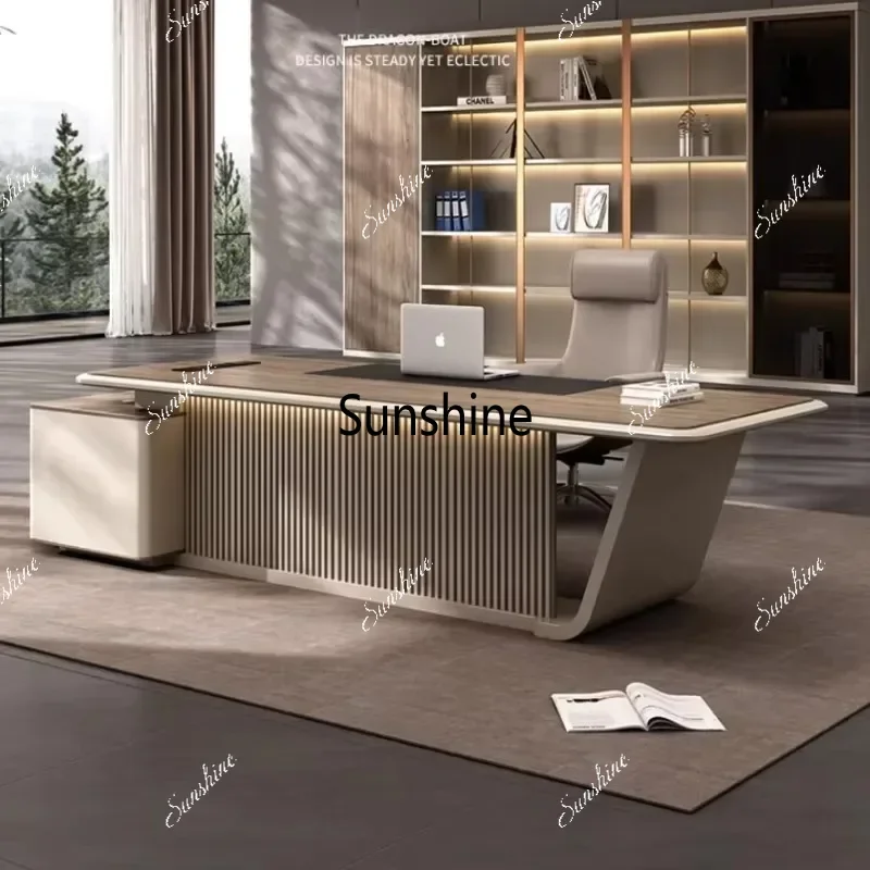 Designer Aesthetic Office Desk Storage Reception Modern Standing Computer Desk Conference Executive Mesa Escrivaninha Furniture