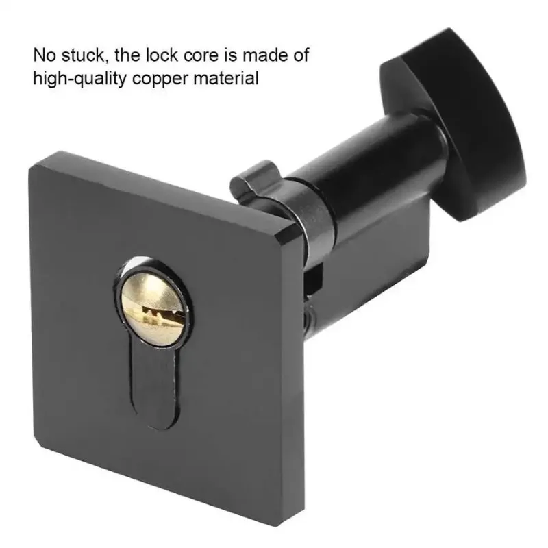 Simple Black Door Lock Cylinder Lever Handle Set Adjustable Left Right Home Security Bedroom Living Room Mute Door Handle Lock