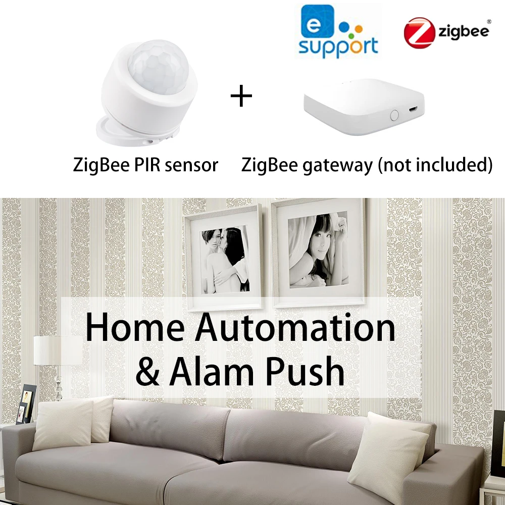 eWeLink ZigBee3.0 Motion Sensor PIR IR Automation Human Body Infrared Detector Wireless Security Mini Tuya SmartLife Home Alexa