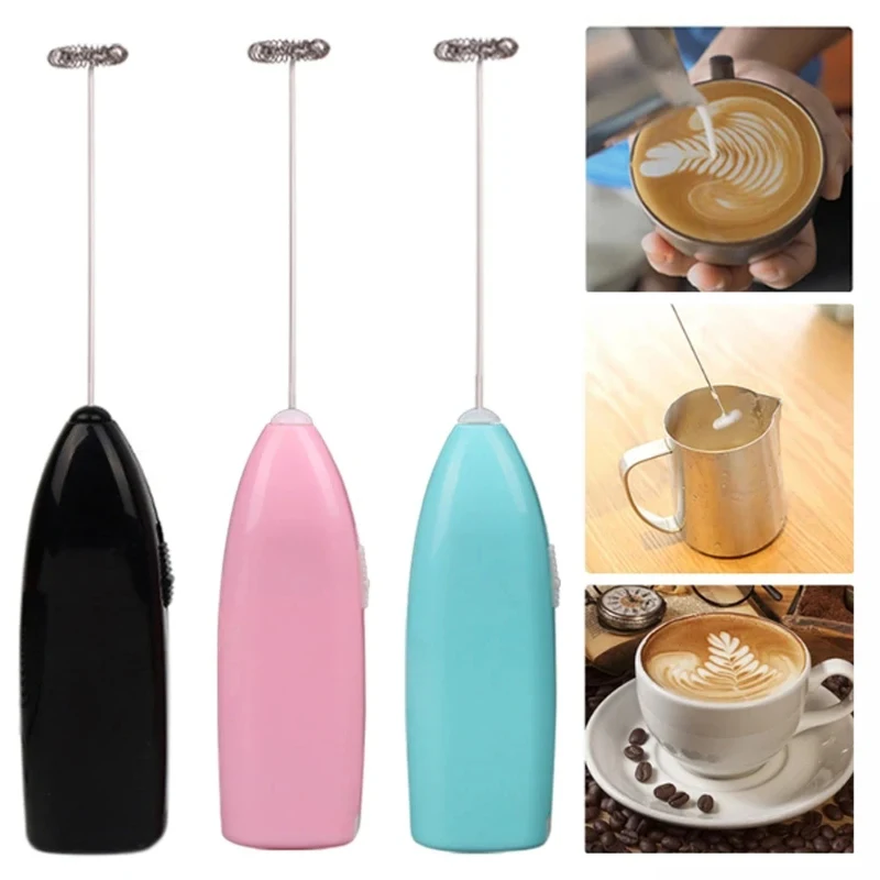 Mini Electric Milk Foamer Blender Wireless Coffee Whisk Mixer Handheld Egg Beater Cappuccino Whisk Frother Mixer Kitchen Tool