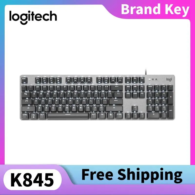 

Logitech K845 Wired Full-Size Mechanical Keyboard with Customized TTC Mechanical Keys Multimedia Buttons Wired Office Keyboard