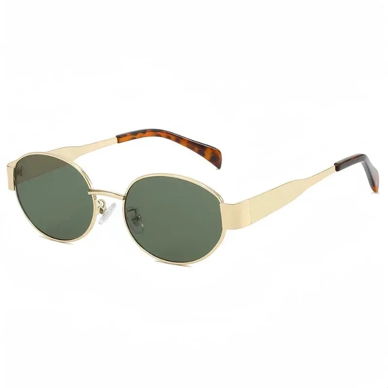 

Retro Steampunk Sun Protection Sunglasses Vintage New Women's Metal Oval Sunglasses Ladies Classic UV400 Sunscreen Eyewear