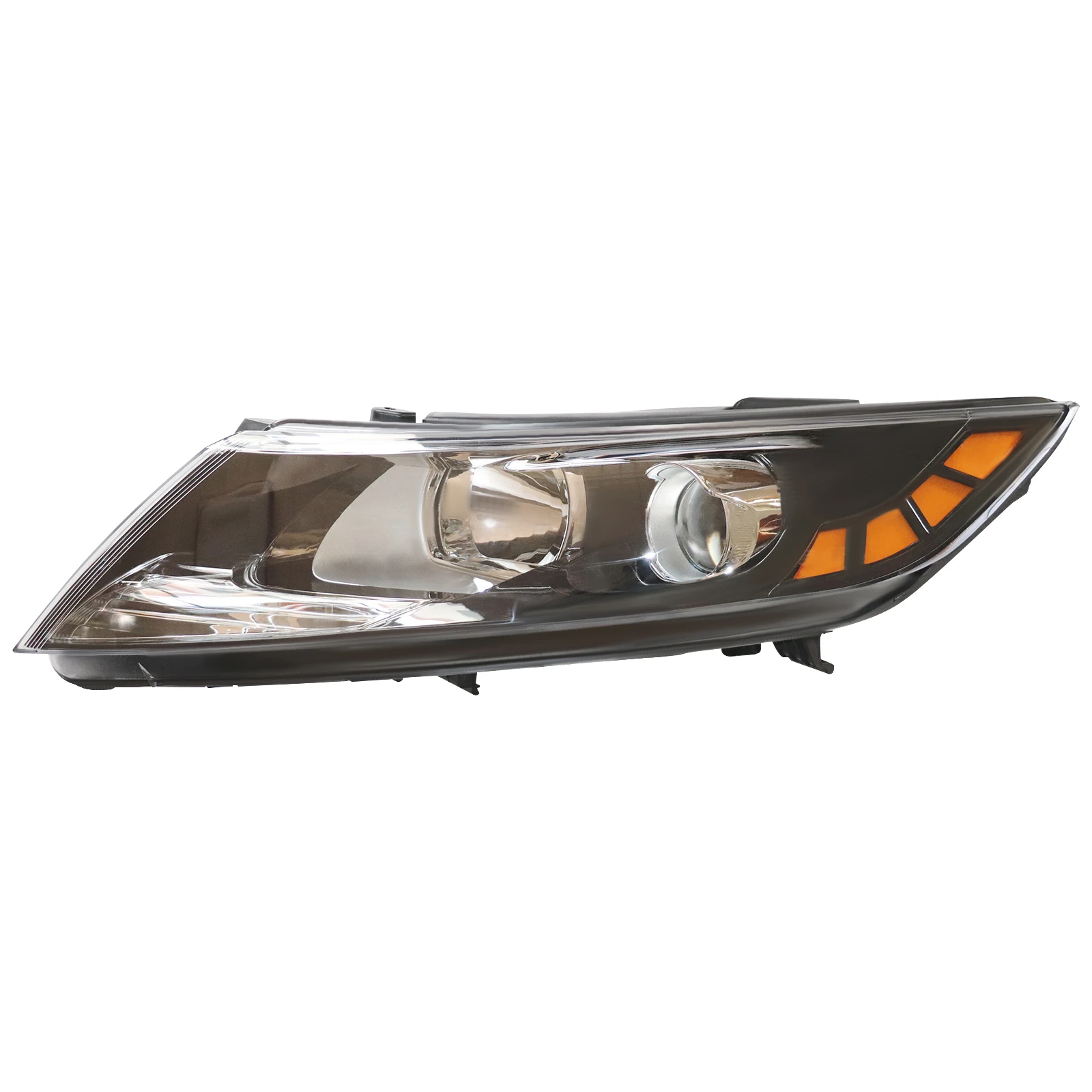 Halogen Headlight Headlamp For 2011 2012 2013 Kia Optima Left / Right Side Chrome Housing Clear Lens