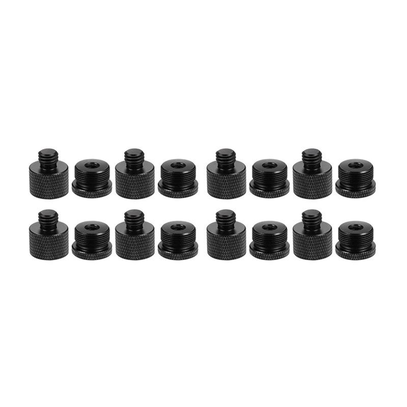 16Pcs Mic Thread Adapter Set 5/8 Female To 3/8 Male And 3/8 Female To 5/8 Male Screw Adapter Thread For Micr Stand Mount