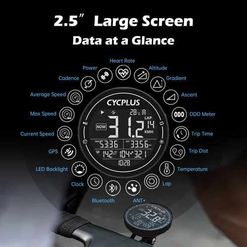 Imagen 2 del producto CYCPLUS M2 accesorios para bicicleta H2 correa para el pecho Sensor de ritmo cardíaco ANT + BLE impermeable GPS bicicleta ordenador velocímetro