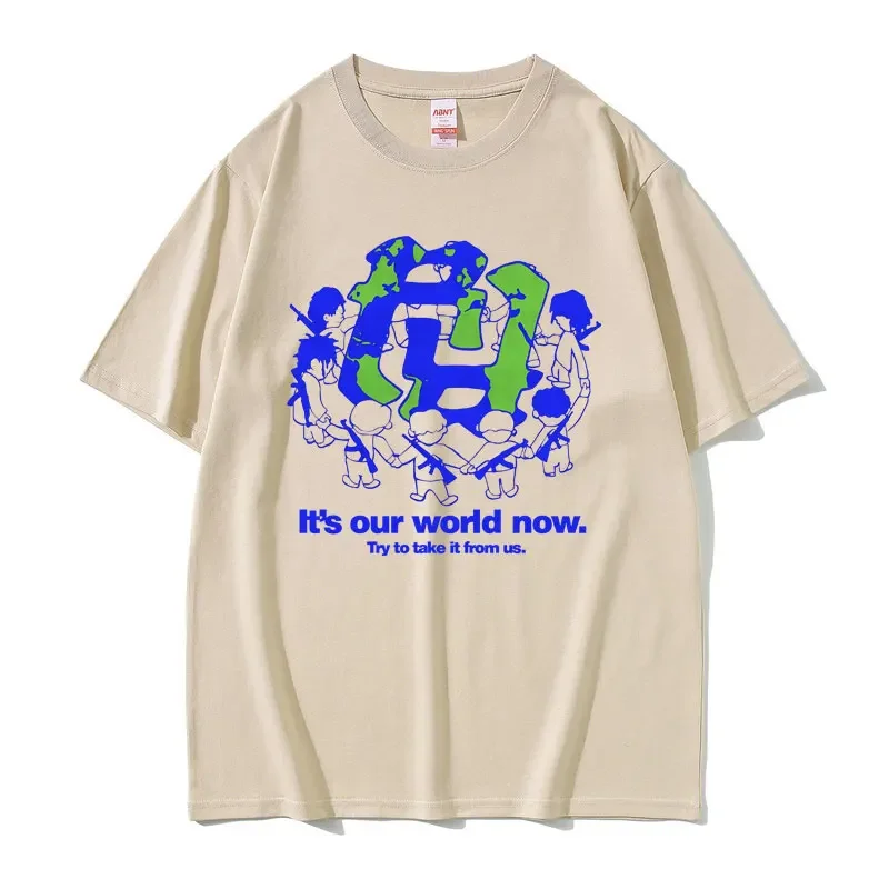 RR KanKan Tshirt Kankan Really Rich It's Our World Now Try To Take It From Us T-shirt Men Women Kpop Oversized Tee Shirt