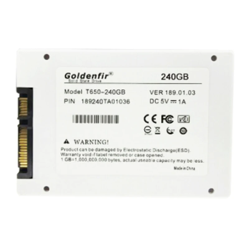 Goldenfir SSD 240GB SSD 2.5 قرص صلب قرص أقراص الحالة الصلبة 2.5 بوصة SSD داخلي